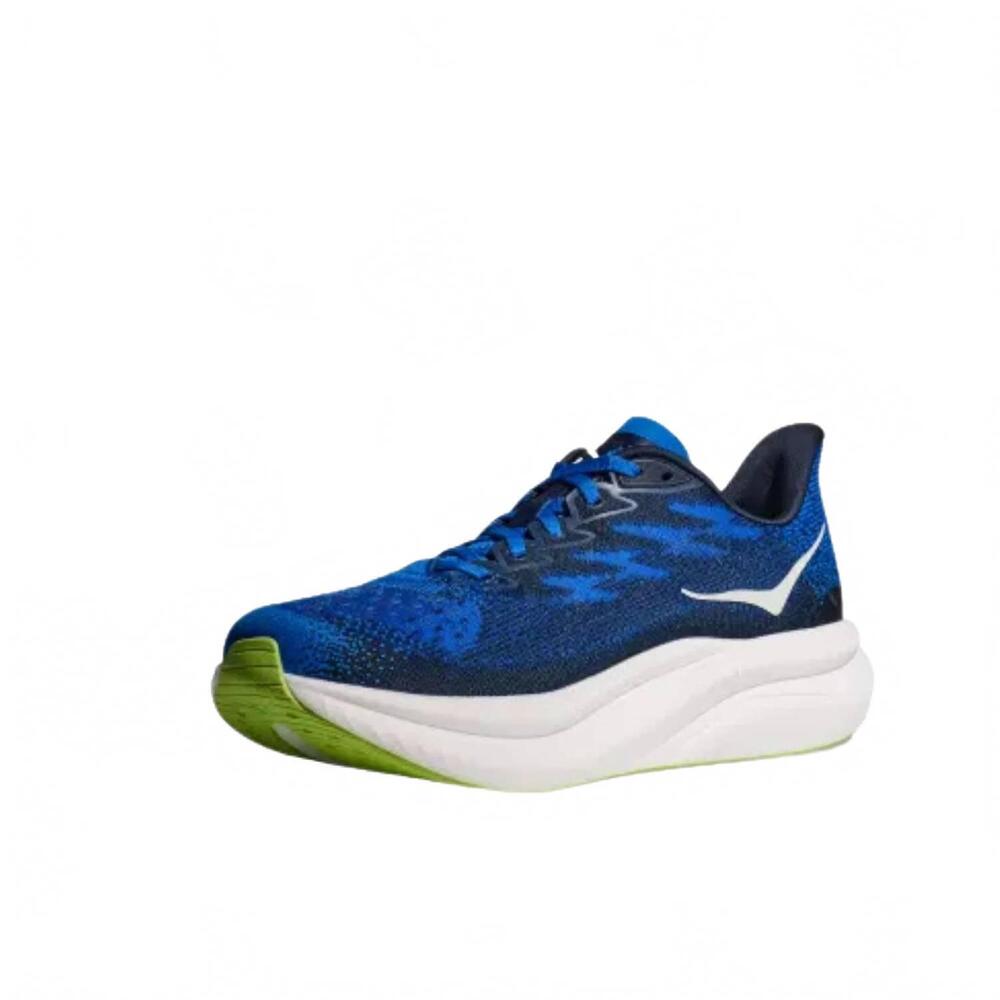 NEW HOKA men's mach 6 running shoes in electric cobalt/varsity navy